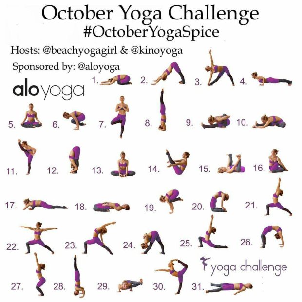 October Yoga Challenge - October Yoga Spice